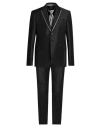 Carlo Pignatelli Man Suit Black Size 36 Polyester, Virgin Wool In Black