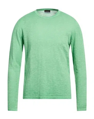 Carlo Pignatelli Man Sweater Light Green Size L Linen, Cotton