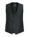 Carlo Pignatelli Man Tailored Vest Midnight Blue Size 40 Polyester, Wool In Blue