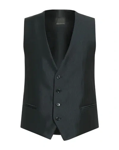 Carlo Pignatelli Man Tailored Vest Midnight Blue Size 40 Polyester, Wool