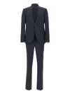 Carlo Pignatelli Mandarin Collar Three-piece Suit In Blue