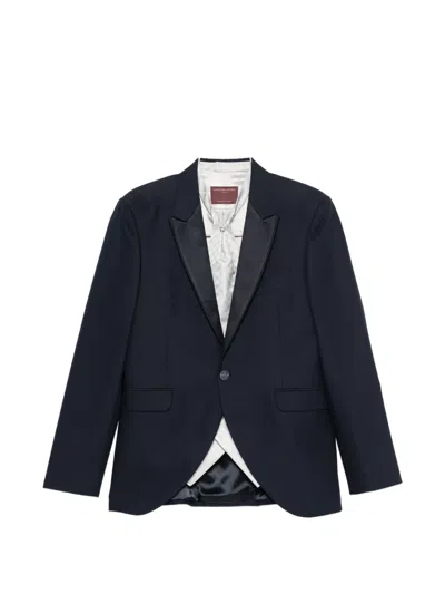 Carlo Pignatelli Peaked-lapel Suit (set Of Three) In Blue
