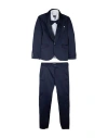 CARLO PIGNATELLI CARLO PIGNATELLI TODDLER BOY SUIT MIDNIGHT BLUE SIZE 6 POLYESTER, ELASTIC FIBRES