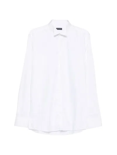Carlo Pignatelli Wing-collar Long-sleeve Shirt In White