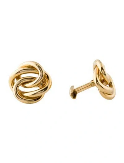 Pre-owned Carlo Weingrill 18k Interlocking Links Cufflinks In Multi