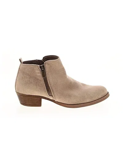 Pre-owned Carlos By Carlos Santana Ankle Boots In Tan