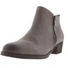 Carlos By Carlos Santana Brie Womens Suede Stacked Heel Booties In Beige