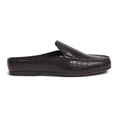 Carlos By Carlos Santana Cronos Alligator Mule In Black