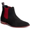 Carlos By Carlos Santana Mantra Mens Colorblock Suede Chelsea Boots In Black