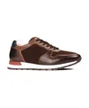 Carlos By Carlos Santana Men's Hazel Reptile Fashion Sneakers In Chocolate Brown