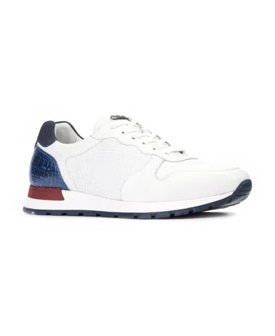 Carlos By Carlos Santana Men's Hazel Reptile Fashion Sneakers In White