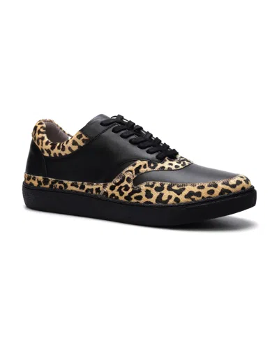 Carlos By Carlos Santana Men's Lennox Sneaker In Black Leapord