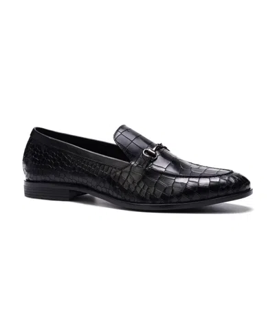 Carlos By Carlos Santana Men's Louis Bit Loafer In Black Croco