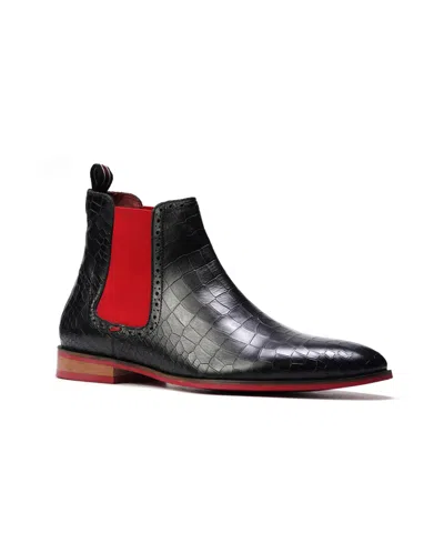 Carlos By Carlos Santana Men's Mantra Chelsea Ankle Boots In Black Croco