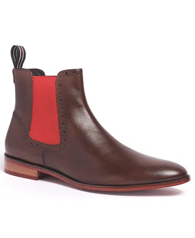 Carlos By Carlos Santana Men's Mantra Chelsea Boots In Dark Brown Leather