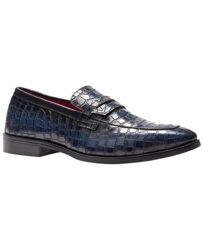 Carlos By Carlos Santana Men's Nocturne Penny Loafers In Blue
