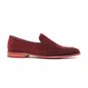 Carlos By Carlos Santana Prince Velvet Loafer In Red