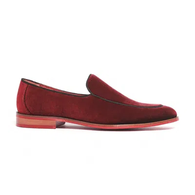 Carlos By Carlos Santana Prince Velvet Loafer In Red