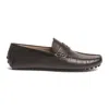 Carlos By Carlos Santana Ritchie Penny Loafer Mens Solid Leather Loafers In Brown