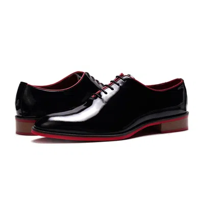 Carlos By Carlos Santana Tuxedos Patent Cap-toe Oxford In Black