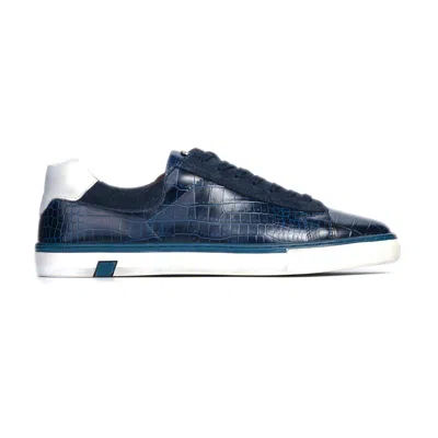 Carlos By Carlos Santana Walker Reptile Sneaker In Blue