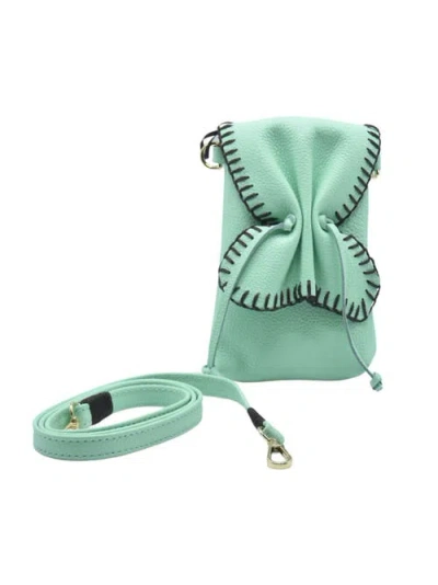 Carlos Falchi Cell Phone Butterly To Grain Leather Bag In Pattern