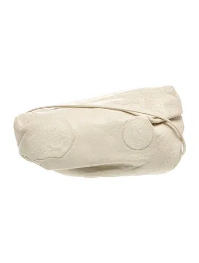 Pre-owned Carlos Falchi Leather Crossbody Bag In Neutrals