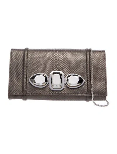 Pre-owned Carlos Falchi Leather Shoulder Bag In Brown