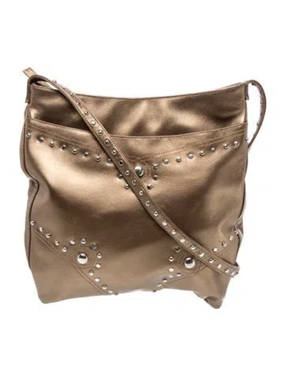 Pre-owned Carlos Falchi Leather Shoulder Bag In Brown