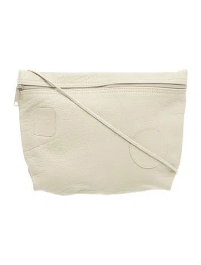 Pre-owned Carlos Falchi Leather Shoulder Bag In Neutral