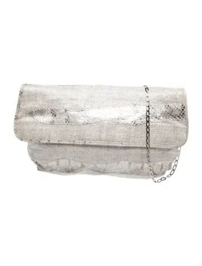 Pre-owned Carlos Falchi Leather Shoulder Bag In Neutral