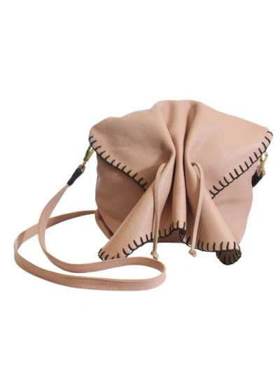 Carlos Falchi Medium Butterfly Leather Bag In Black