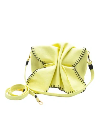 Carlos Falchi Medium Butterfly Leather Bag In Purple