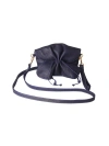 Carlos Falchi Mini Butterfly Lambskin Convertible Crossbody Bag In Blue