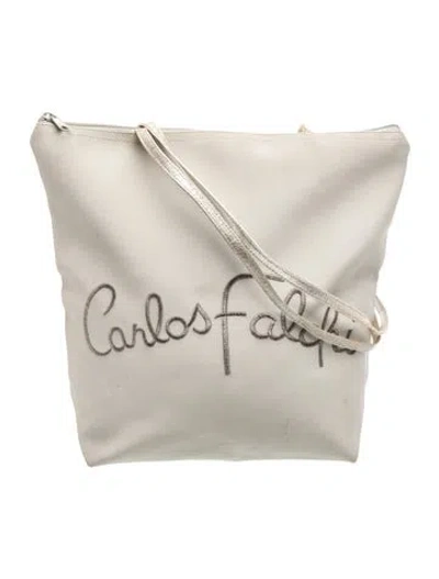 Pre-owned Carlos Falchi Shoulder Bag In Neutral