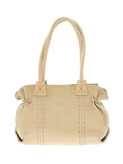 Pre-owned Carlos Falchi Shoulder Bag In Tan