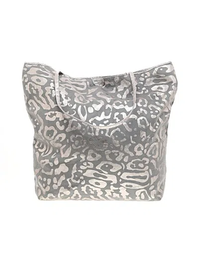 Pre-owned Carlos Falchi Tote Bag In Gray
