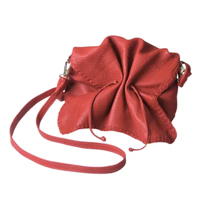 Carlos Falchi Women's Butterfly Lambskin Bag - Red
