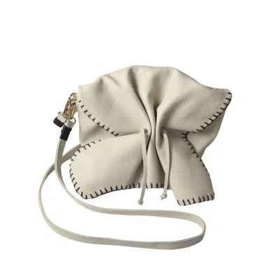 Carlos Falchi Women's Butterfly Leather Bag - Winter White