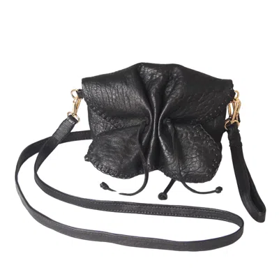 Carlos Falchi Women's Mini Butterfly Lambskin Bag - Black