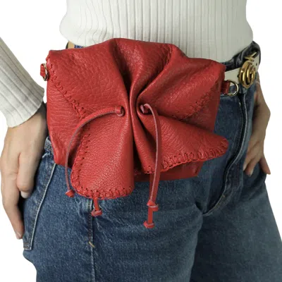 Carlos Falchi Women's Mini Butterfly Lambskin Bag - Red
