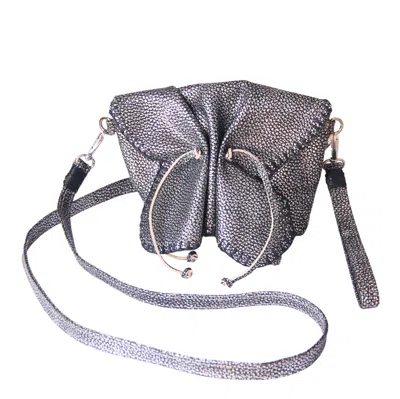 Carlos Falchi Women's Mini Butterfly Lambskin Bag - Silver