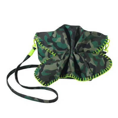 Carlos Falchi Women's Neutrals Butterfly Leather Bag - Camoflage In Black
