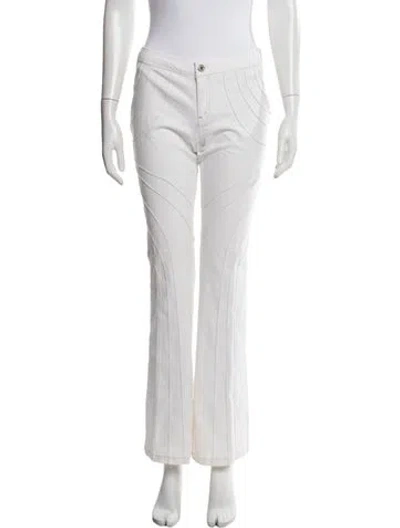 Pre-owned Carlos Miele Flared Pants In White
