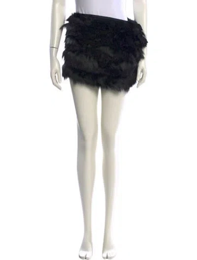 Pre-owned Carlos Miele Mini Skirt In Black