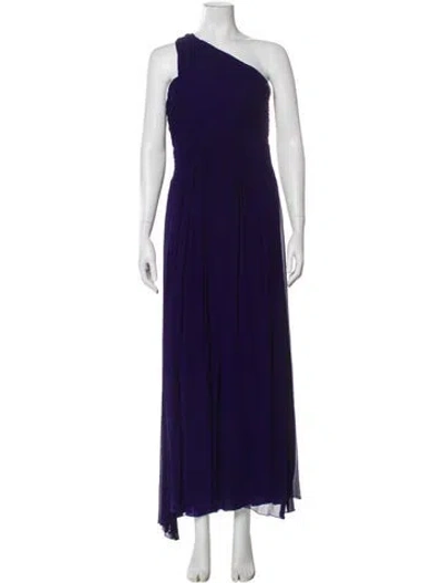 Pre-owned Carlos Miele Silk Long Dress In Purple