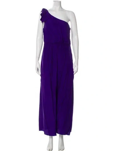 Pre-owned Carlos Miele Silk Long Dress W/ Tags In Purple