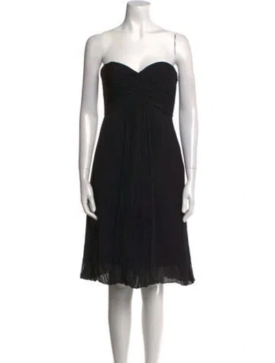 Pre-owned Carlos Miele Silk Mini Dress In Black