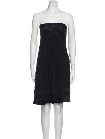 Pre-owned Carlos Miele Silk Mini Dress W/ Tags In Black