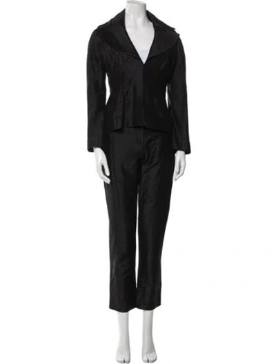 Pre-owned Carlos Miele Silk Pant Set In Blue